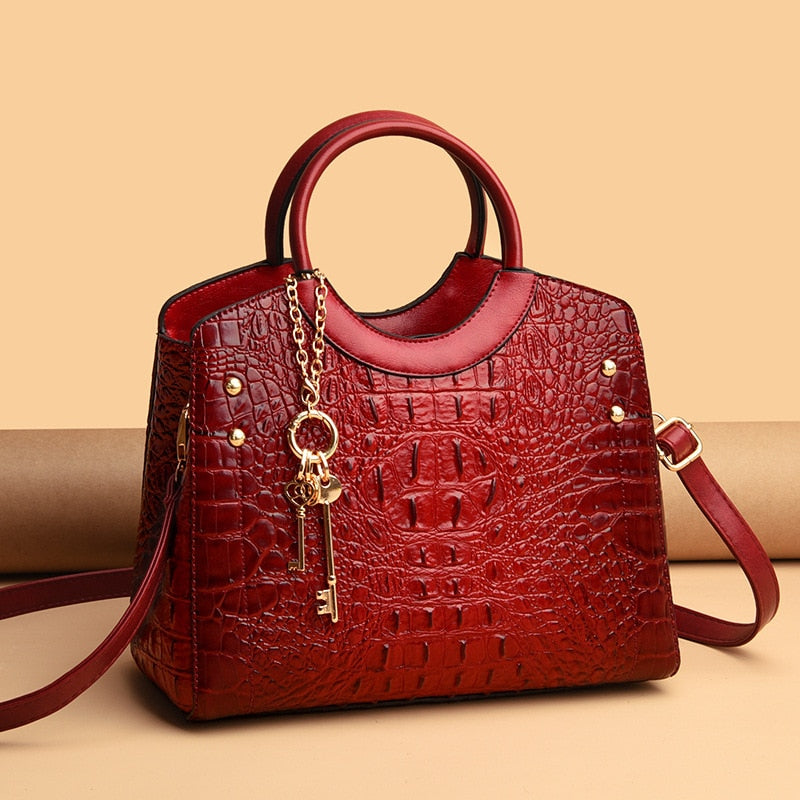 Classic Real Leather Shoulder Bag - Luxicro