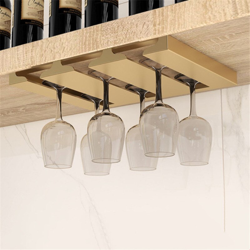Compact Wall Mounted Glass Storage Rack