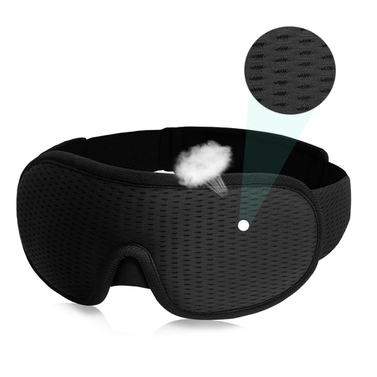 Contour Sleep Mask with Total Darkness and Plush Comfort - Luxicro