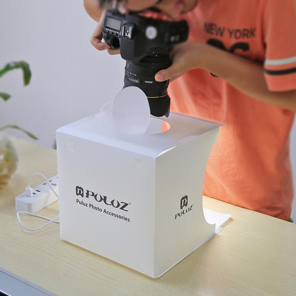 Compact Tabletop Photo Studio with LED Lighting