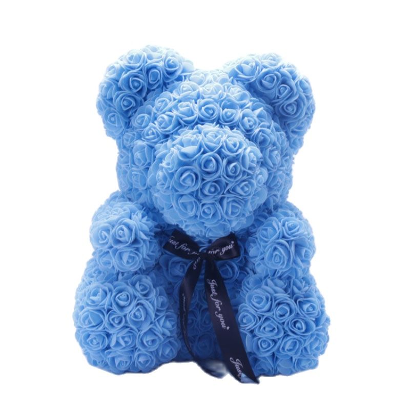 Artificial Flower Cute Stuffed Bear Toy