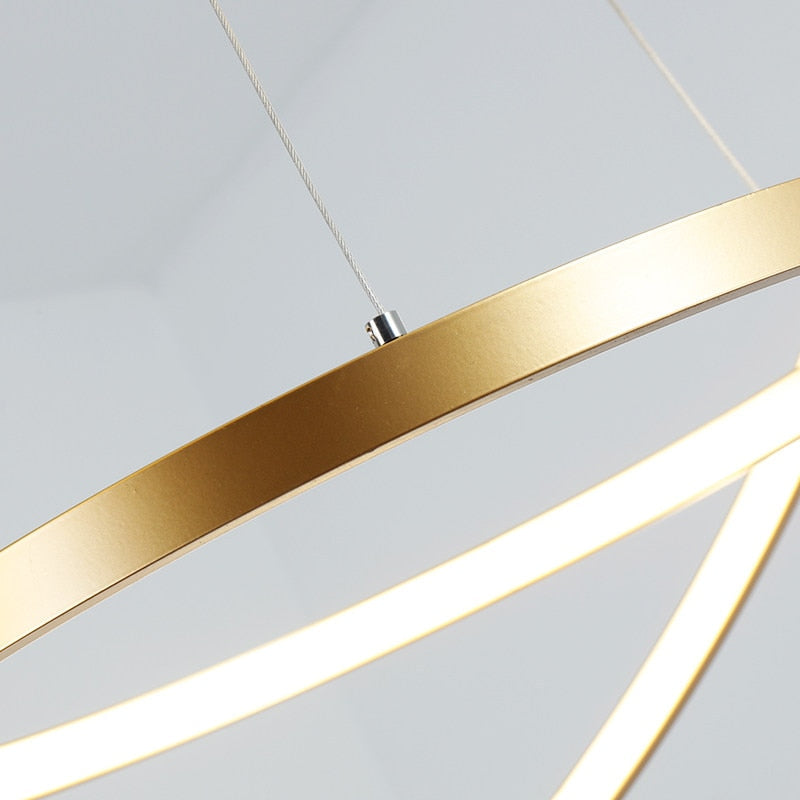 Round Sparkling Chandelier Lamp