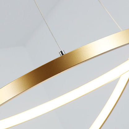 Round Sparkling Chandelier Lamp