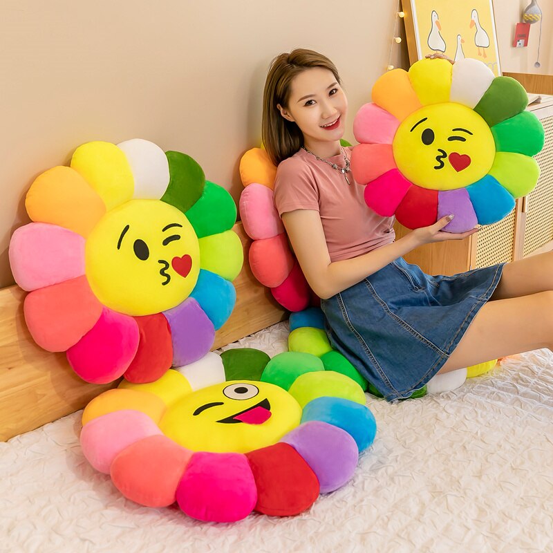 Colorful Patterned Plush Throw Pillow - Luxicro