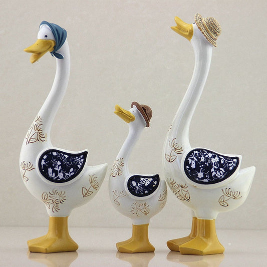3Pcs Vintage Duck Ornament Home Decor - Luxicro