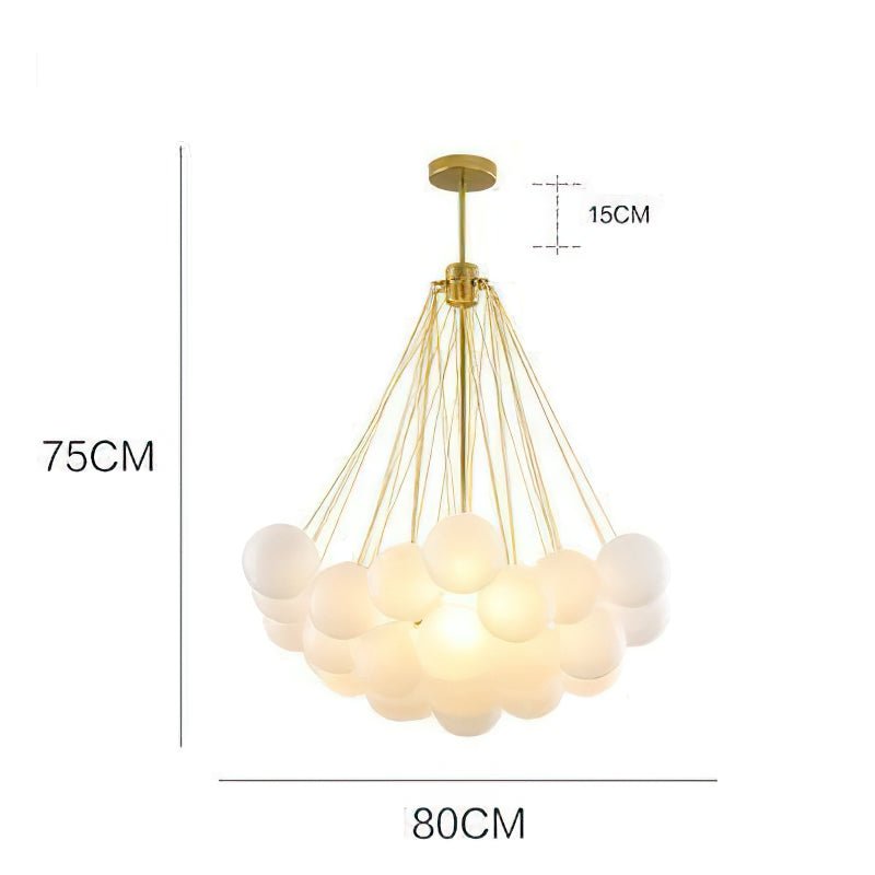 Luxury Pendant Light With Soft White Glass Shades