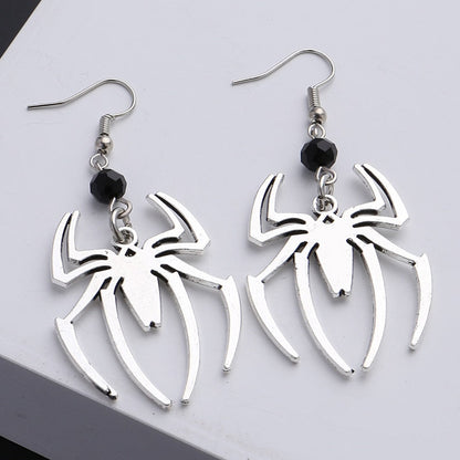 Edgy Black Gothic Drop Earrings