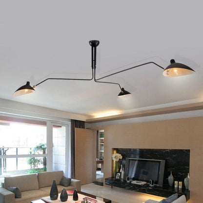 Luxury 3 Light Black Gold Ceiling Chandelier