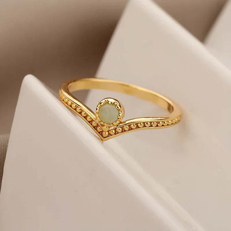 Vintage Inspired Opal Engagement Ring