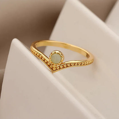 Vintage Inspired Opal Engagement Ring