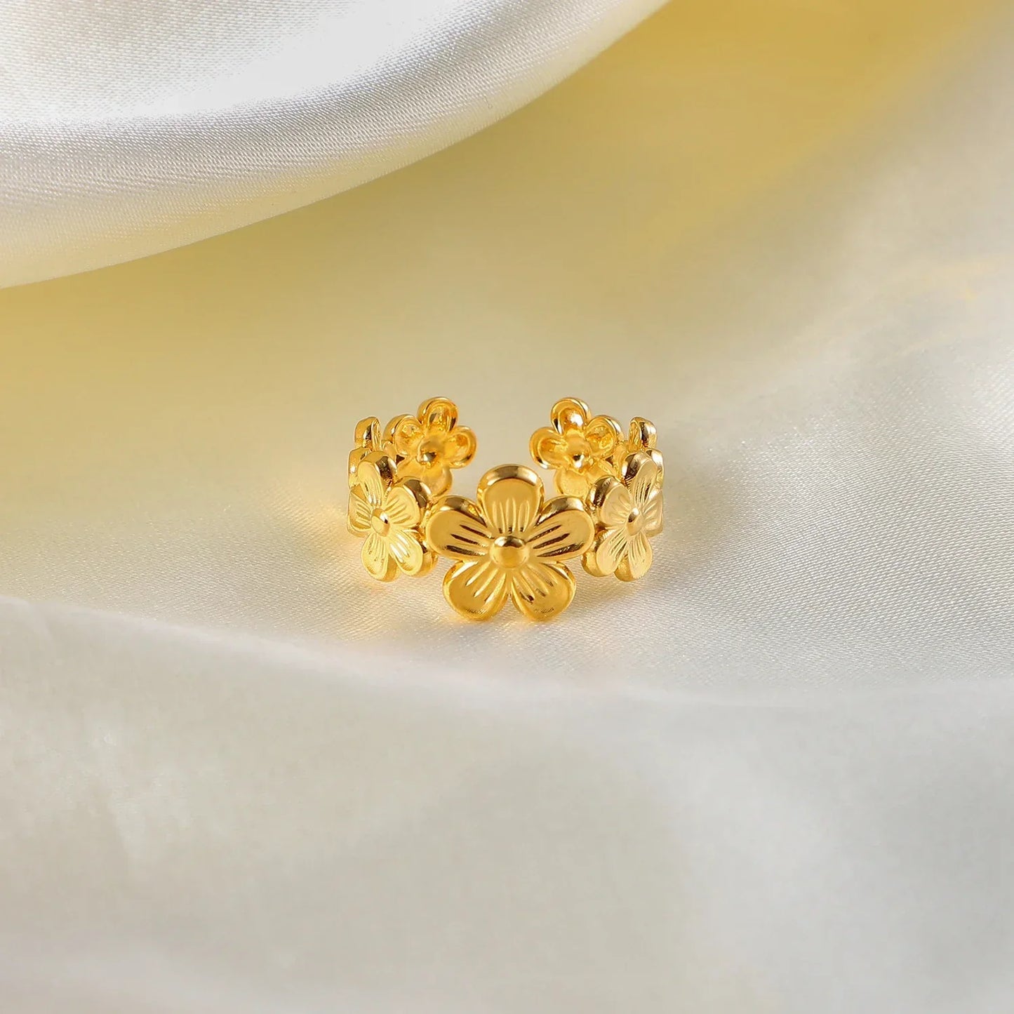 Dainty Floral Engagement Ring