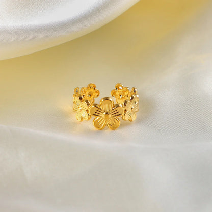 Dainty Floral Engagement Ring
