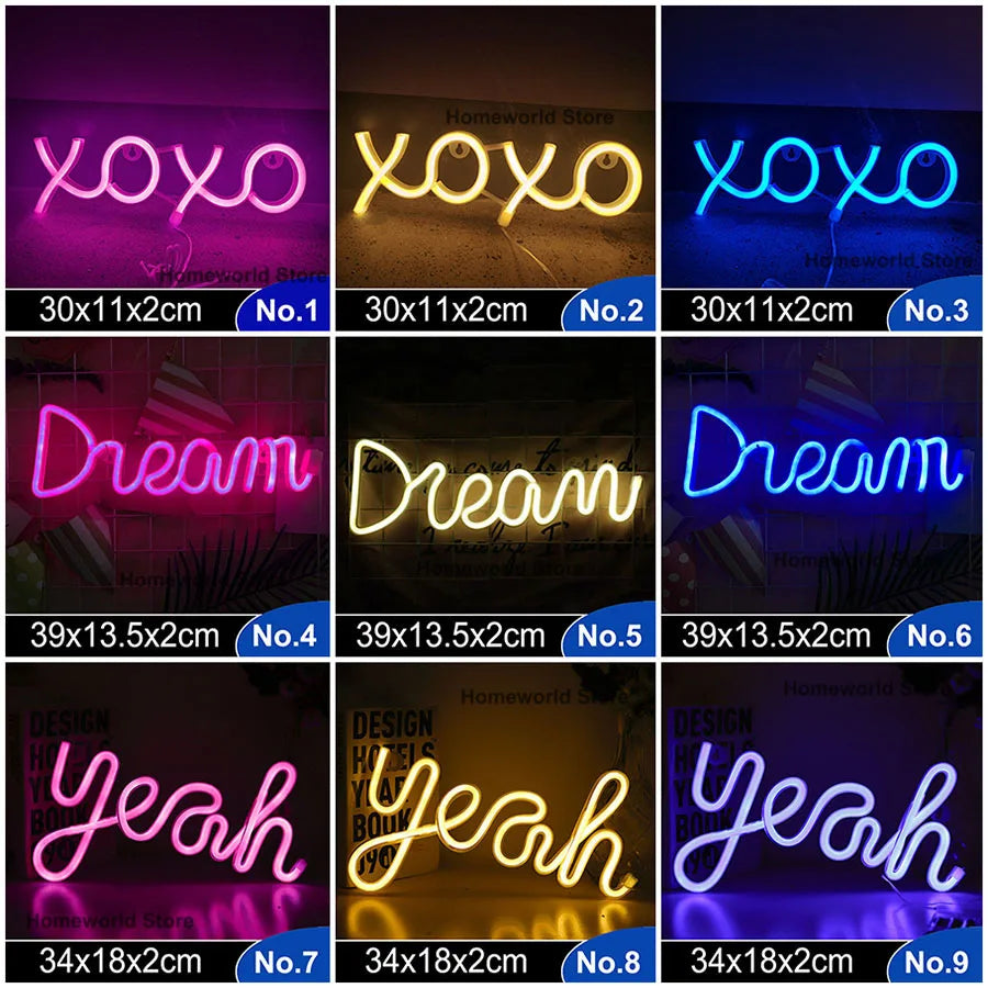 Colorful LED Wall Light Decor Night Lamp