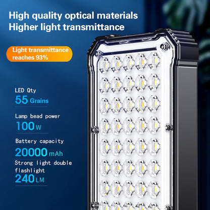 Waterproof LED Portable Power Bank Charger Lamp