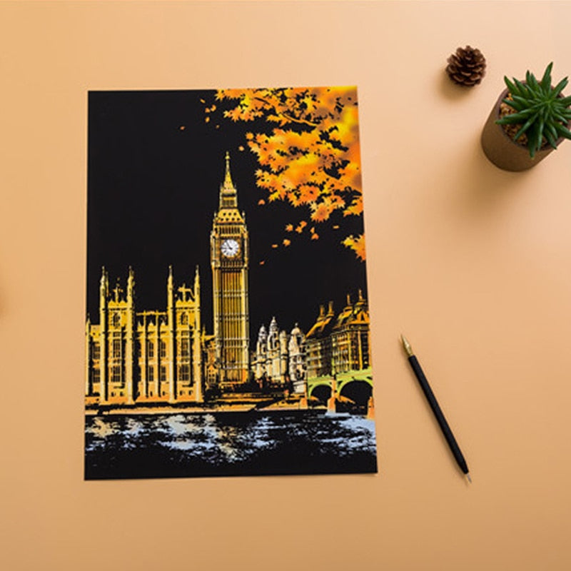 Fun DIY Scratch Art Set