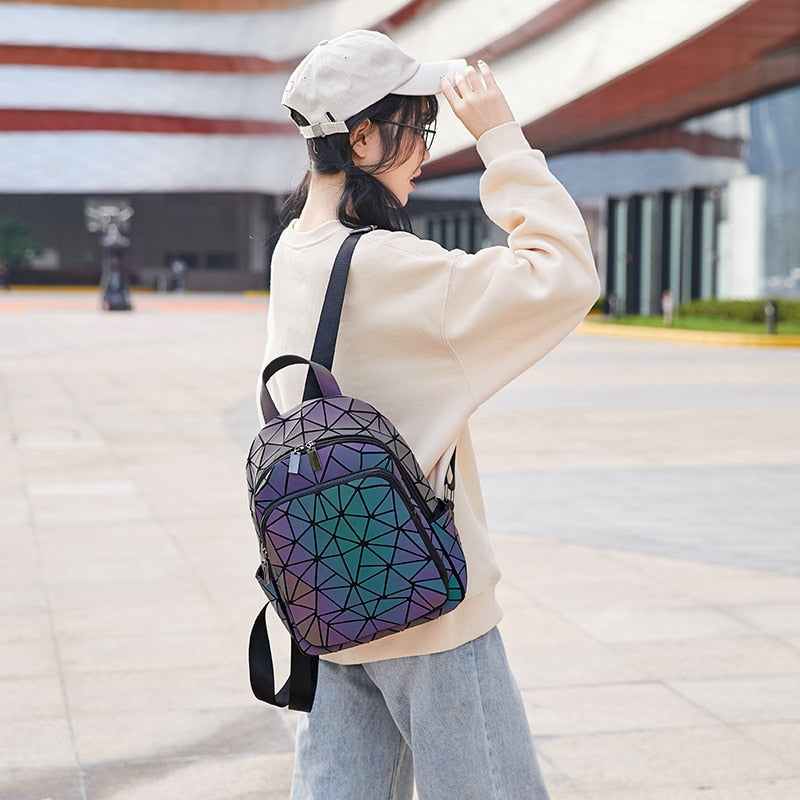 Vibrant Shine Holographic Kids Backpack