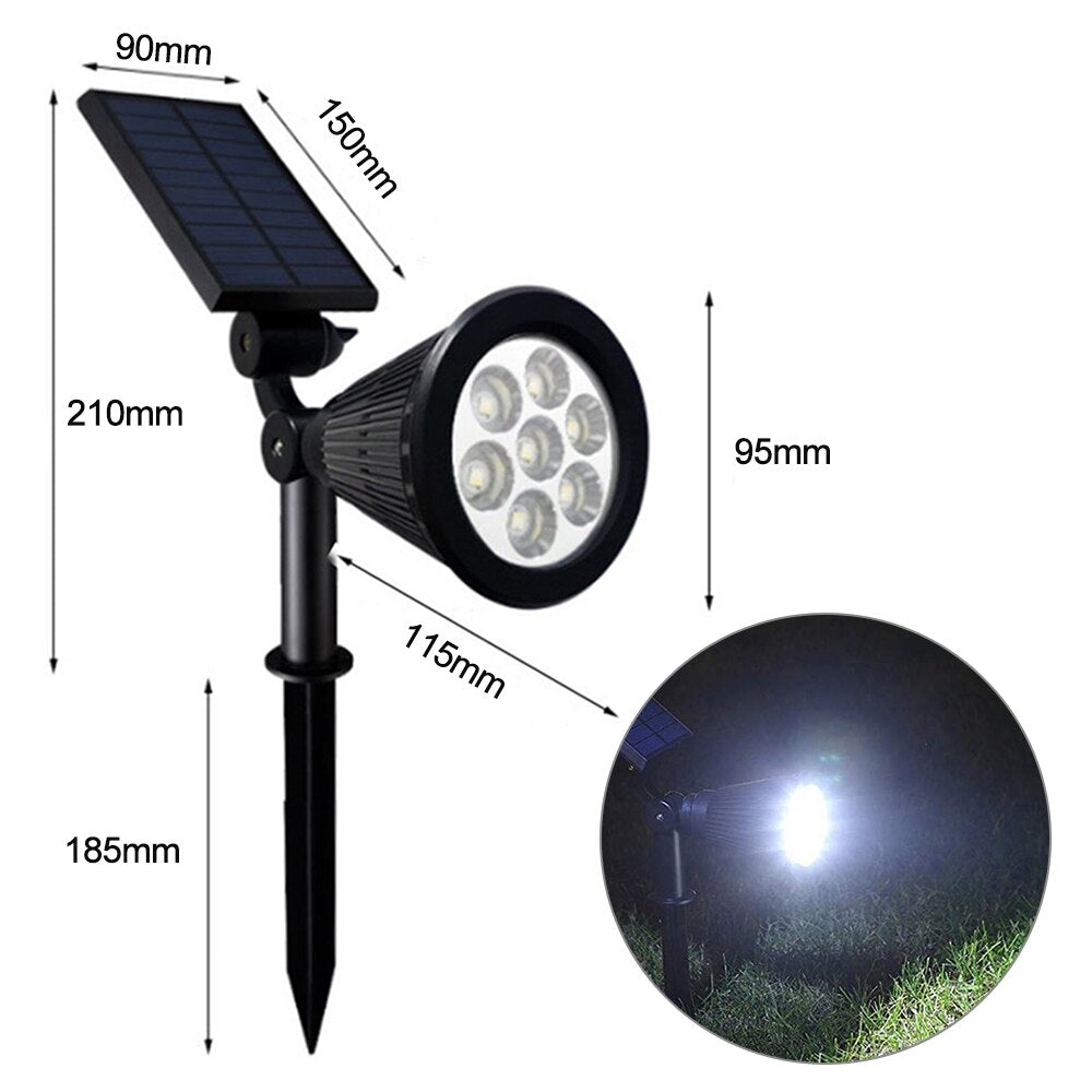 Bright Outdoor Solar Powered Garden Light