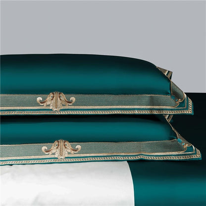 Luxury Embroidered Egyptian Cotton Bedding Set