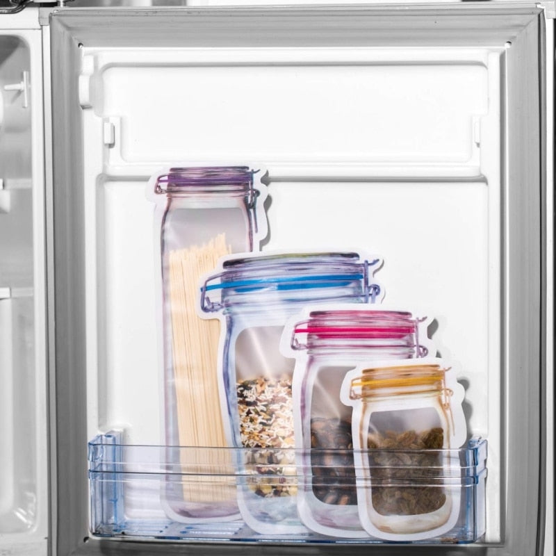 Clear Reusable Plastic Storage Bags