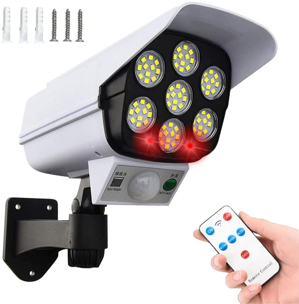 Outdoor Motion Sensor Fake Security Camera Light