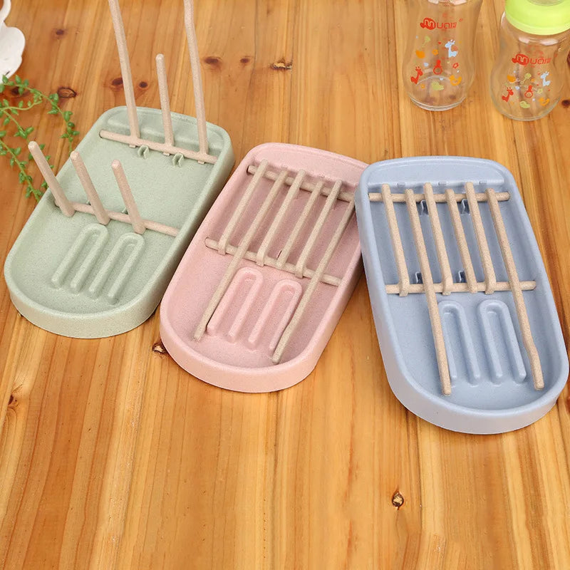 Baby Bottle Drain Rack with Storage Tray