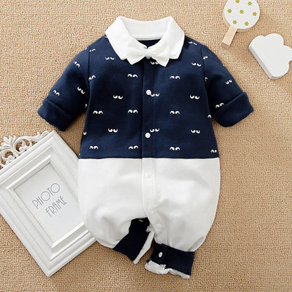 Adorable Infant Boy Short Romper