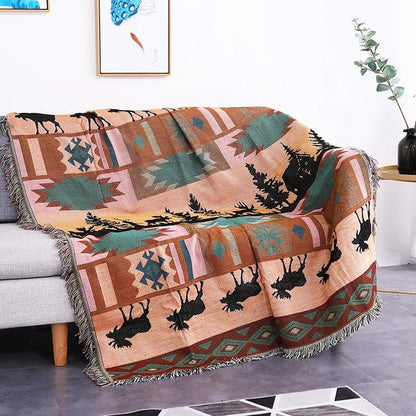 Soft Plush Autumn Throw Blanket