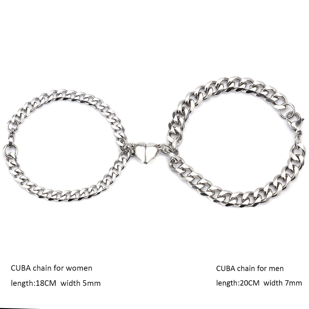 Pretty Love Magnet Couple Bracelet - Luxicro