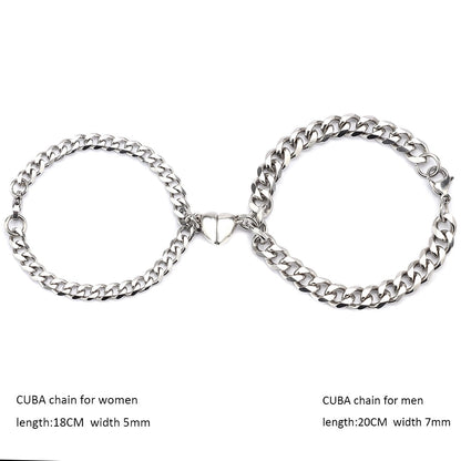 Pretty Love Magnet Couple Bracelet - Luxicro