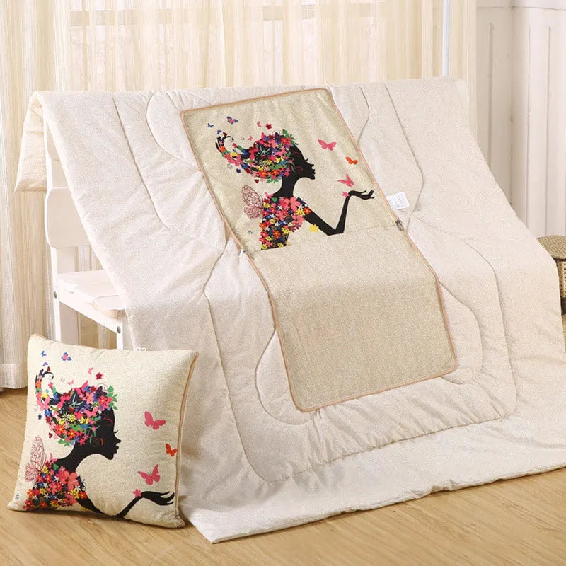 Cozy Plush Reversible Blanket Set