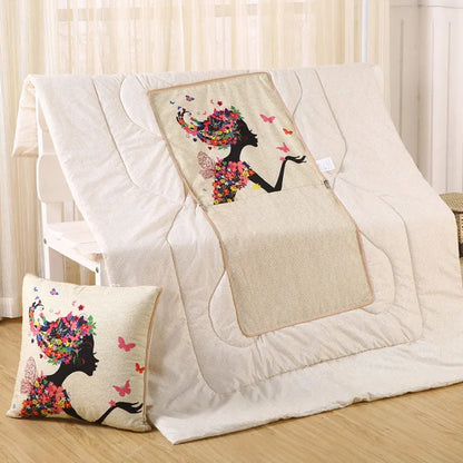 Cozy Plush Reversible Blanket Set