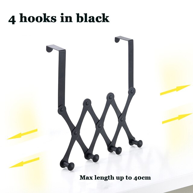 Space Saving Over Door Clothing Hook Rack