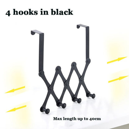 Space Saving Over Door Clothing Hook Rack