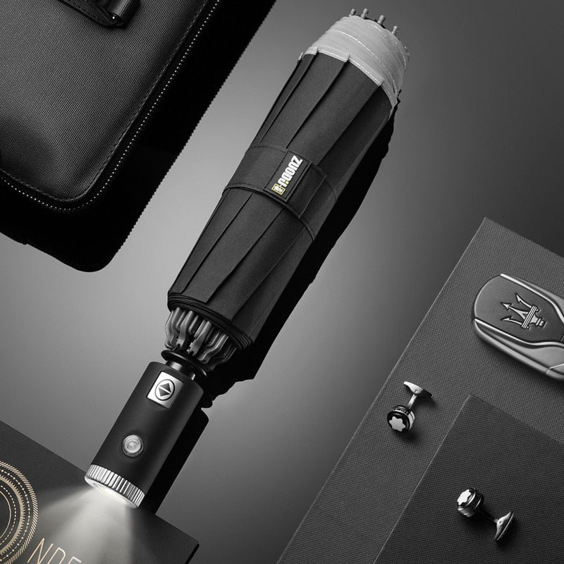 Compact Automatic Rain Wind Umbrella
