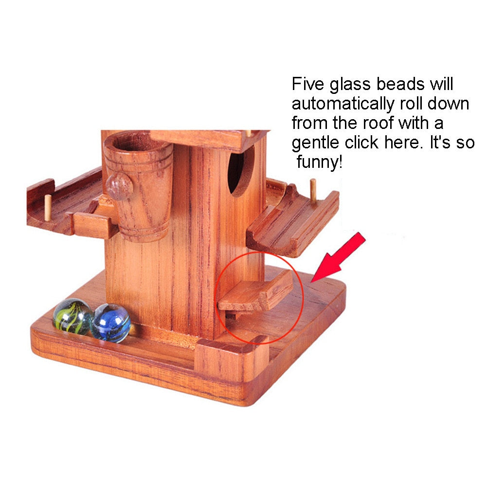 Challenging 3D Wood Brain Teaser Toy