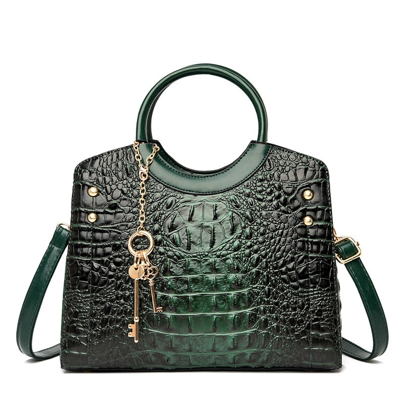 Classic Real Leather Shoulder Bag