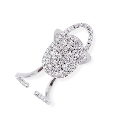 Trendy Silver Stacking Slim Ring Set