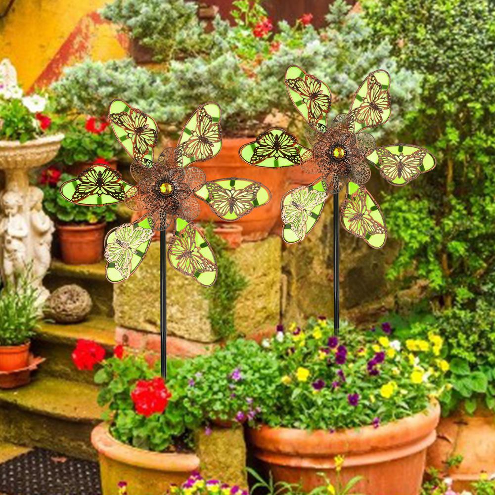 Vibrant Outdoor Yard Windmill Decoration
