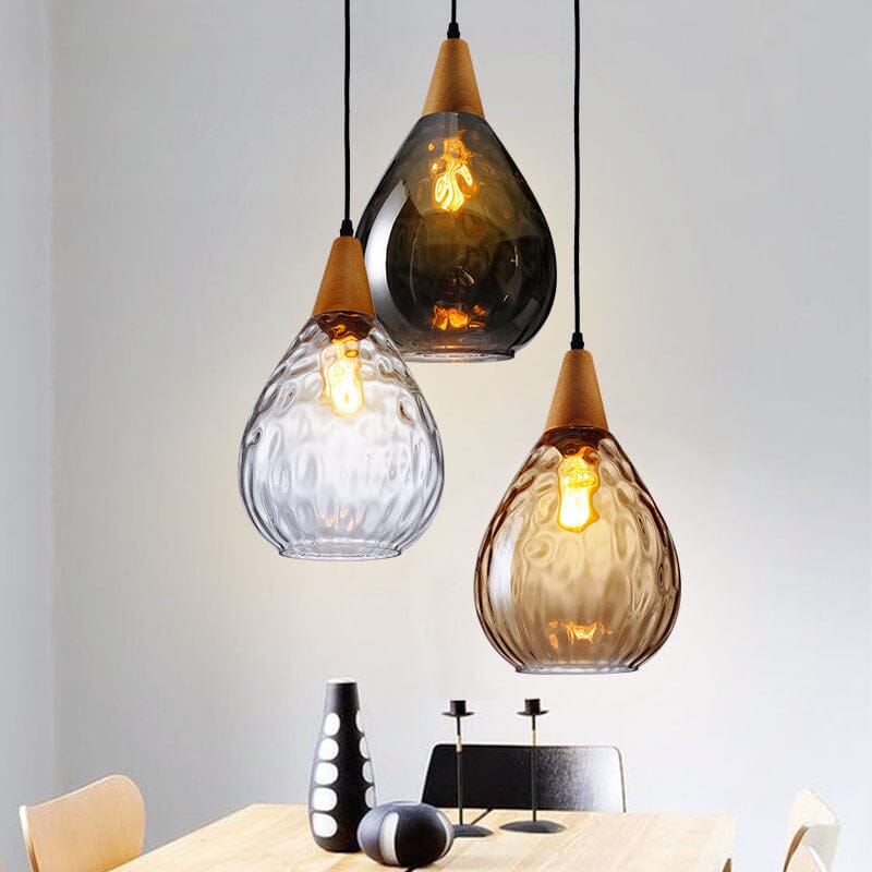 Elegant Glass Hanging Lamp | Unique Handcrafted Lighting