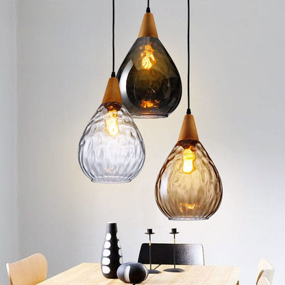 Elegant Glass Hanging Lamp | Unique Handcrafted Lighting