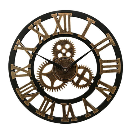 Big Distressed Retro Wall Clock