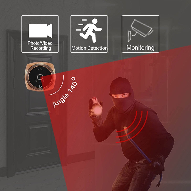 Smart Security Doorbell Camera with Motion Alert