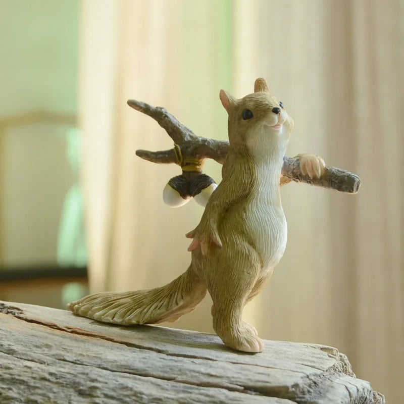 Adorable Squirrel Figurine with Heart