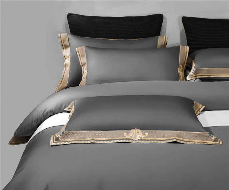 Luxury Embroidered Egyptian Cotton Bedding Set