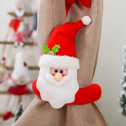 Festive Holiday Tree Window Curtain Hooks