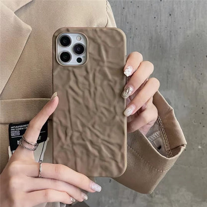 Metallic Silver iPhone Cover Case