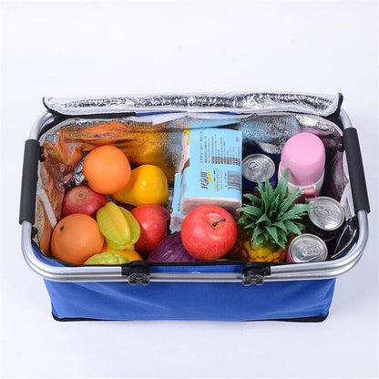 Portable Insulated Collapsible Picnic Basket