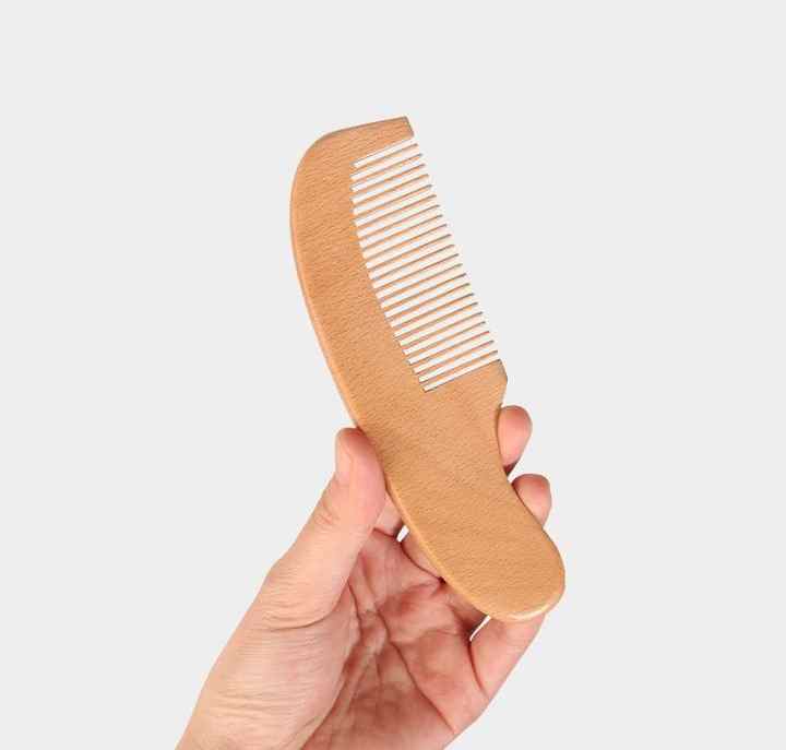 Gentle Baby Hairbrush and Comb Set for Newborns