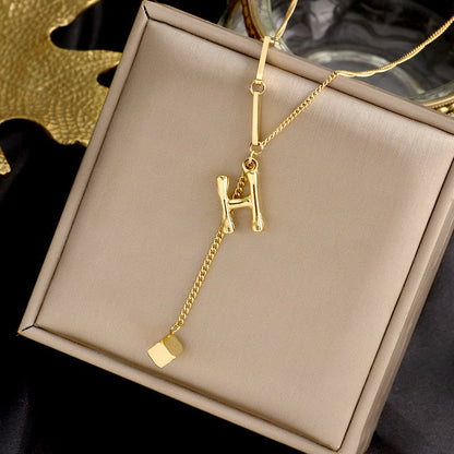 Custom Initial Pendant Necklace - Luxicro