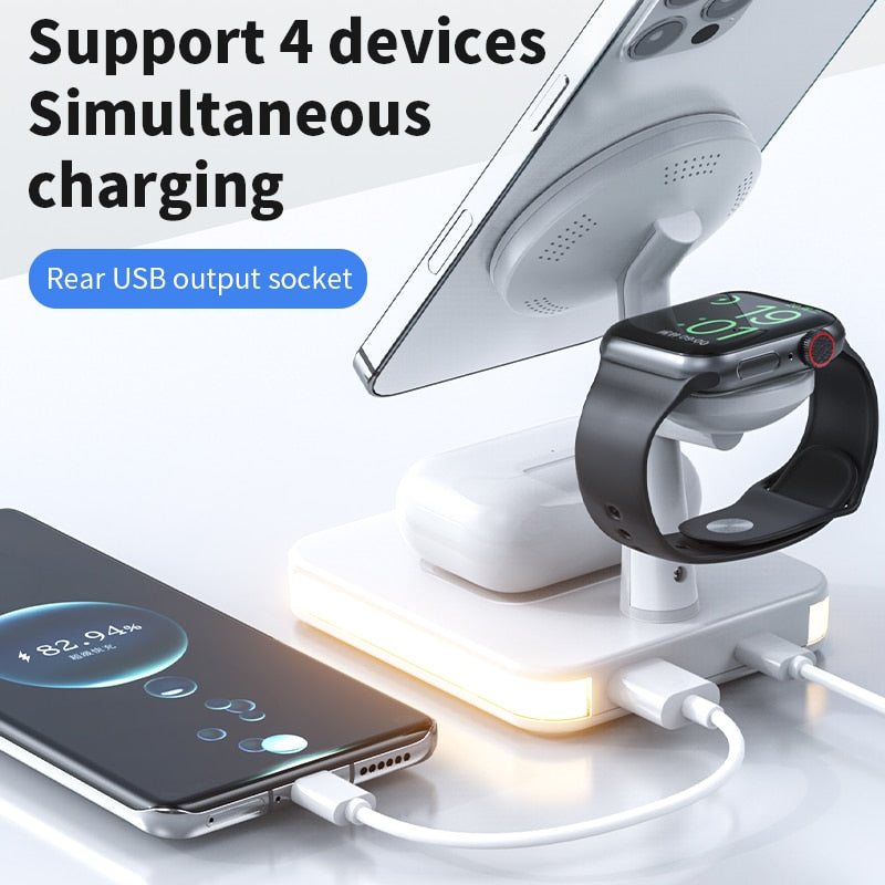 Compact Wireless Charging Table Lamp